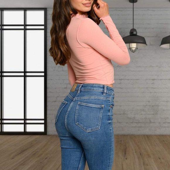 LONG SLEEVE FRONT DETAILED TOP - Picture 2 of 3